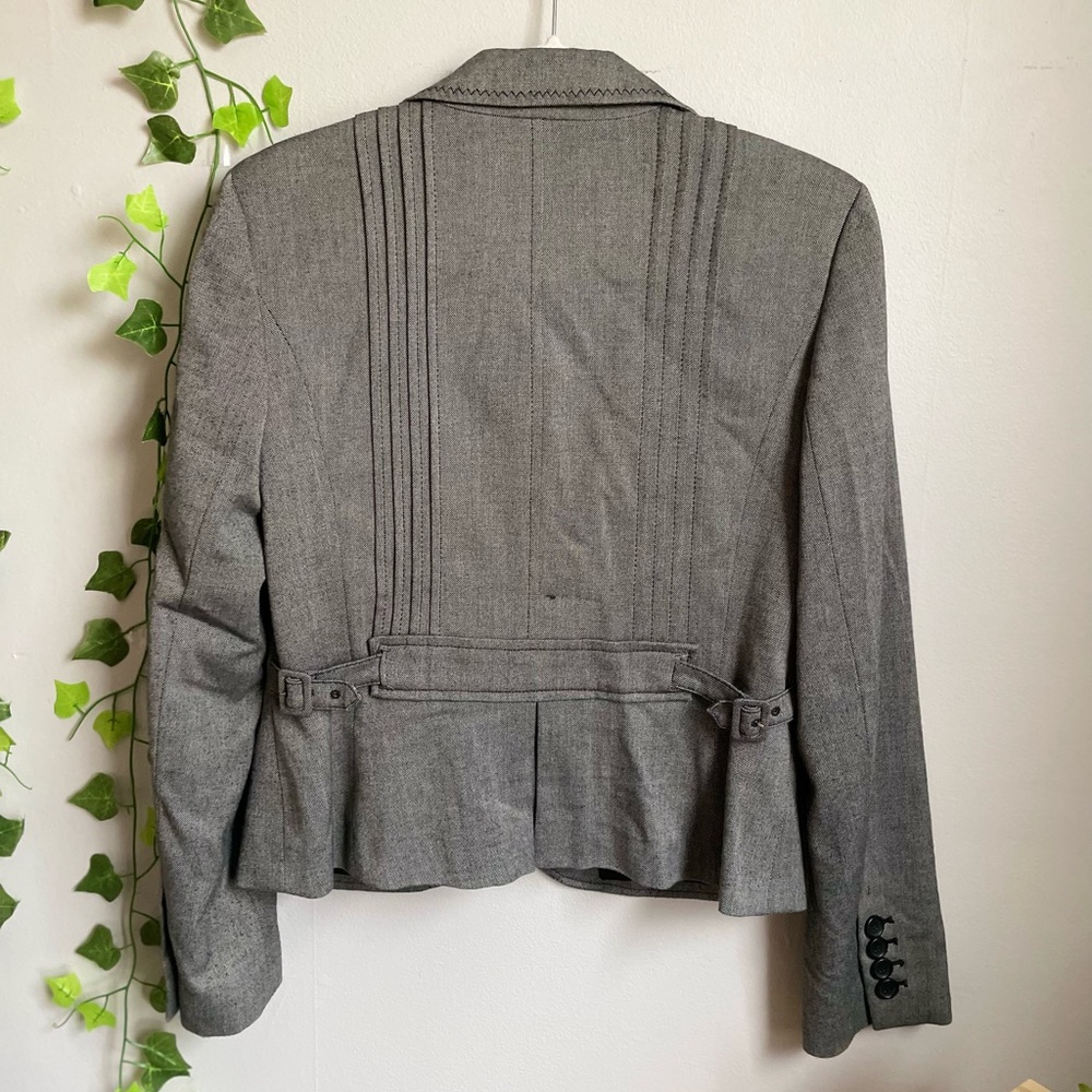 Used once, Loft grey long sleeve blazer (8)